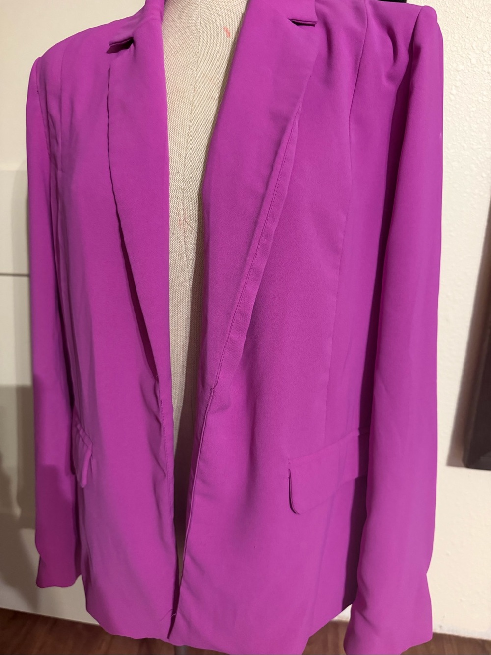 Steve Madden Magenta-Purple Blazer Jacket